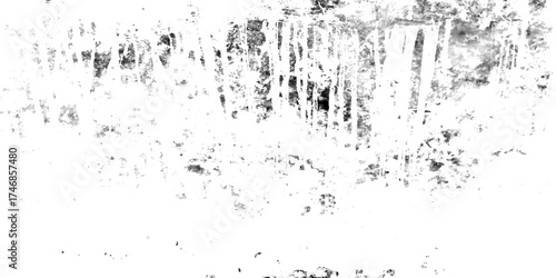 Scratch cracked vintage dusty Splat background. Grunge wall and black and white Dark noise granules Black grainy texture isolated on white background.	
