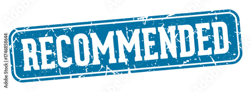 recommended rectangular sign. recommended stamp