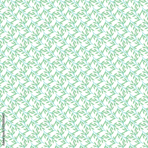 Wallpaper Mural Diagonal Green Leaf Pattern Wallpaper For Nature Inspired Decor And Interior Design Torontodigital.ca