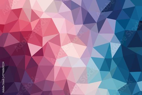 Abstract Geometric Design Featuring a Gradient of Pink Purple and Blue Tones Creating a Modern and Visually Appealing Background