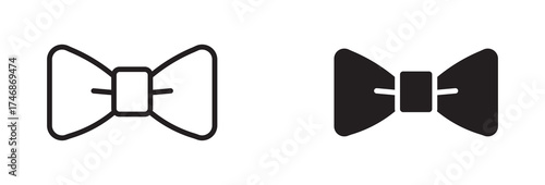 Bow tie icon, vector illustration .  