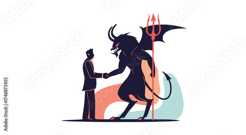 A businessman makes a deal with a devil.

