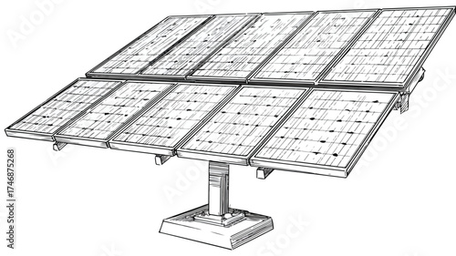 Portable Solar Panel for Renewable Energy and Eco-Friendly Power Generation