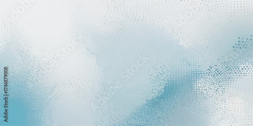 Abstract blue water pattern with light bubbles and a cold, icy texture