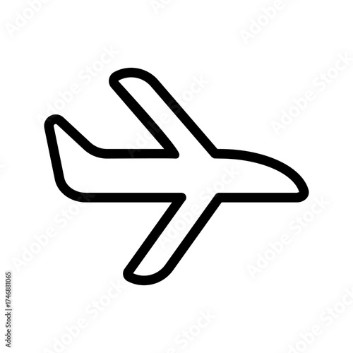  airplane icon, vector illustration, flying