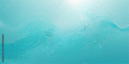 Abstract nature texture of blue water surface with white wave patterns