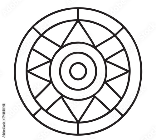 Bold Easy Mandala Coloring Pages 