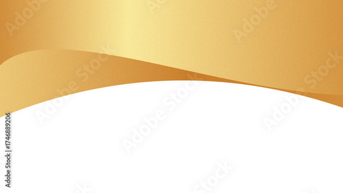 Wavy PNG Shapes for Banner Design, Abstract Golden Curves and Luxury Borders for Web Templates and Certificates