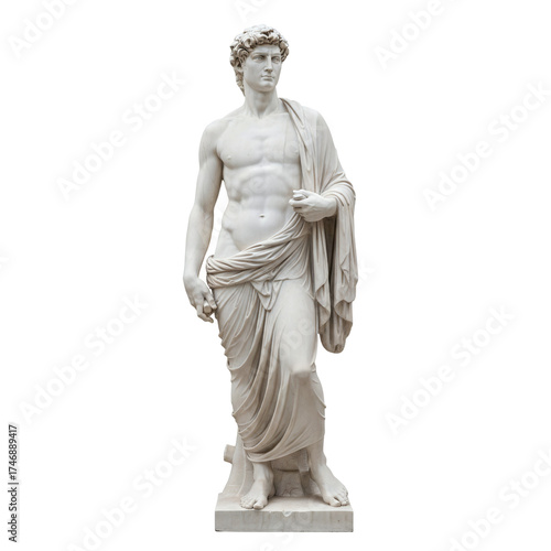 Obraz na płótnie Classical Greek or Roman marble male statue