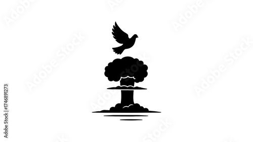 The scene of the atomic bomb that destroyed the human race
