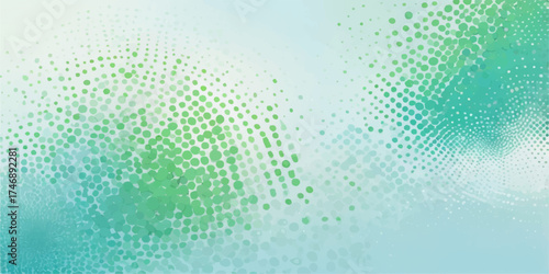 Blue halftone dot pattern design background vector illustration