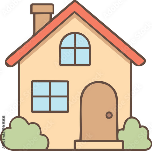 Cute little vector House 