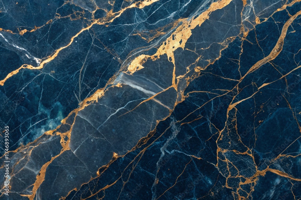 Naklejka premium Abstract blue marble texture background, marble pattern, texture of the stone, 