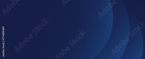 Abstract blue glowing geometric lines on dark blue background. Modern shiny blue circle lines pattern. vector illustration