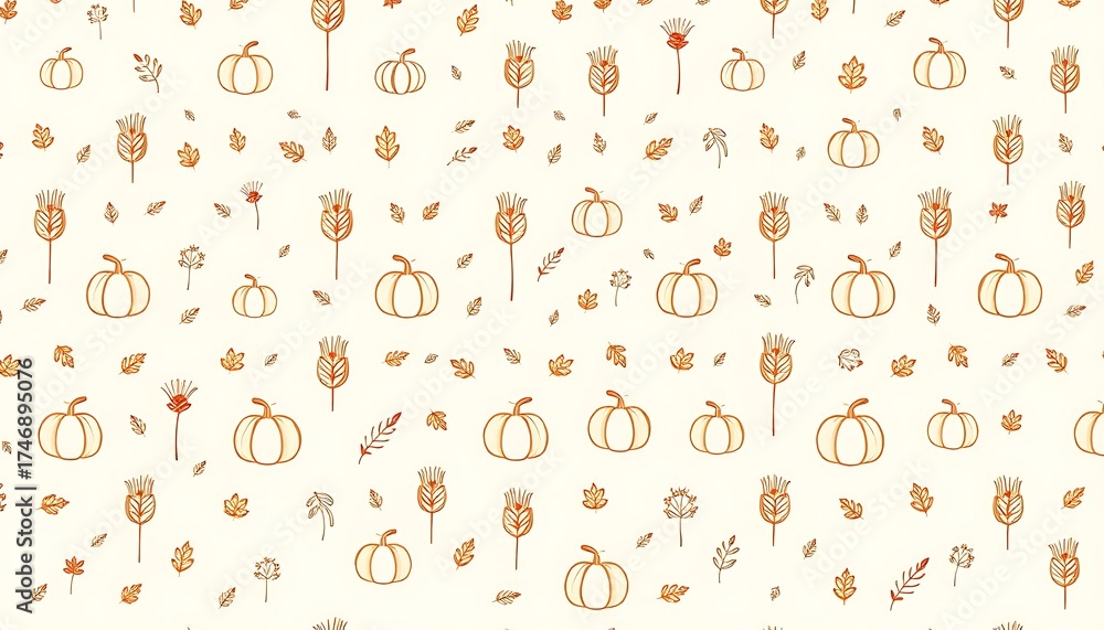 seamless pattern with numbers