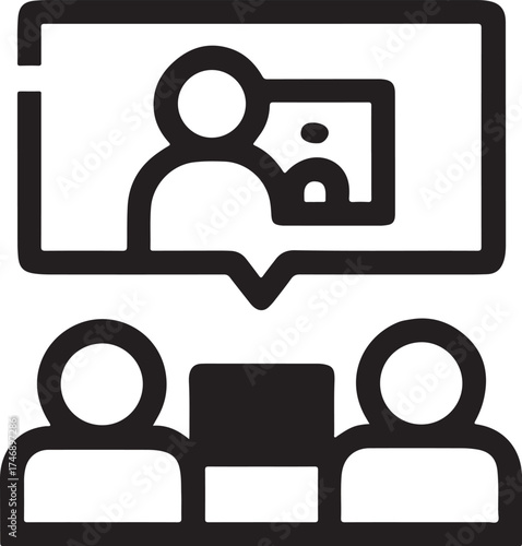 Online meeting or conference call with remote participants