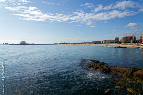 Wallpaper Mural Porto Leixoes Cruise Terminal passenger ship facility, Matoshinos, Portugal, sunny summer day Torontodigital.ca
