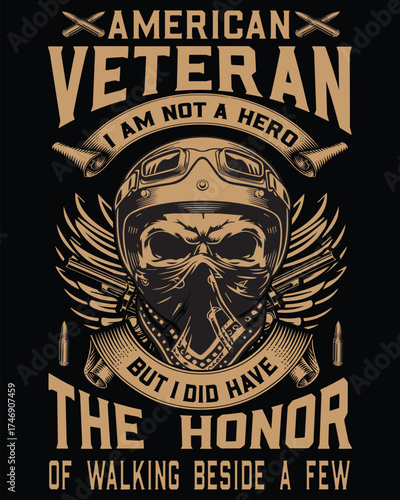 veterans Day graphic t shirt design.
