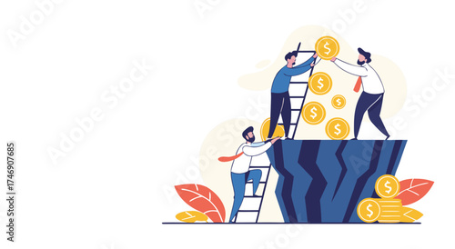 Teamwork leads to financial success on a mountain climb.

