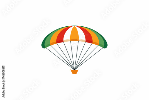 parachute in the sky
