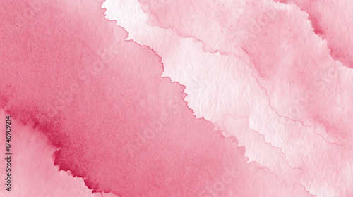 Abstract pink watercolor background with diagonal gradient and cloud like formations visible clearly