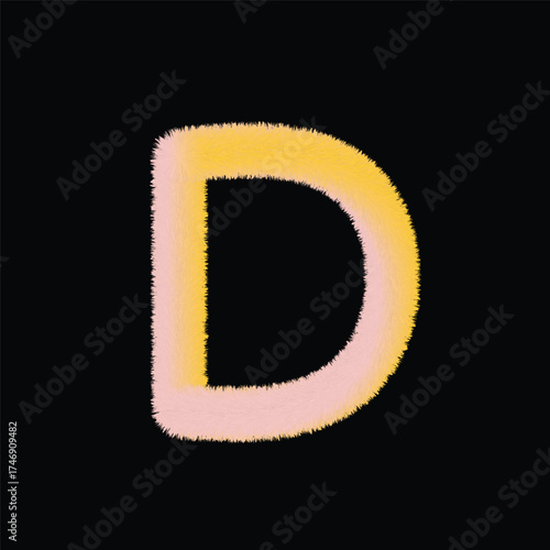 vector illustration of an abstract background with D