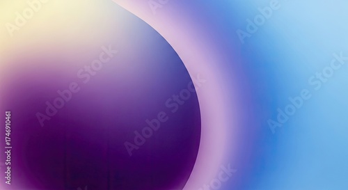 Fototapeta Naklejka Na Ścianę i Meble -  Abstract Purple Shape Fading to Blue Gradient Background | Smooth Color Transition