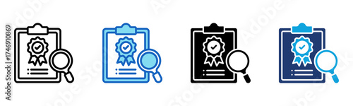 Standards icon Multi Style Vector Illustration