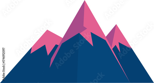Mountain shape vector illustration