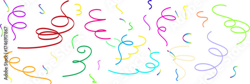 vector illustration of colorful confetti