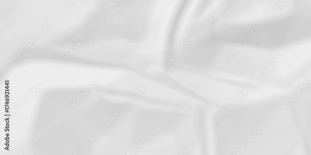 Obraz premium Crumple crushed aged white obsolete rumple craft design. wrinkle ripped creased white crumple aged closeup recycled document grunge paper background. 