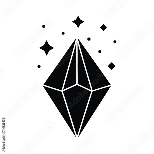 floating stardust vector icon