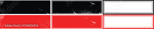 Grunge Rectangular Frame Borders for Background and Graphic Projects