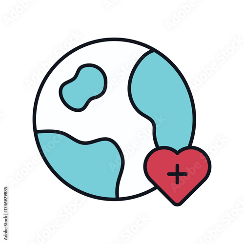 Crutch  icon with white background vector stock illustration