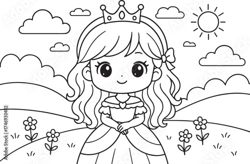 girl with a bouquet of flowers