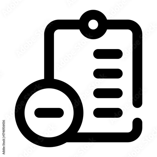task remove icon for illustration