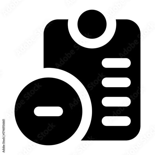 task remove icon for illustration