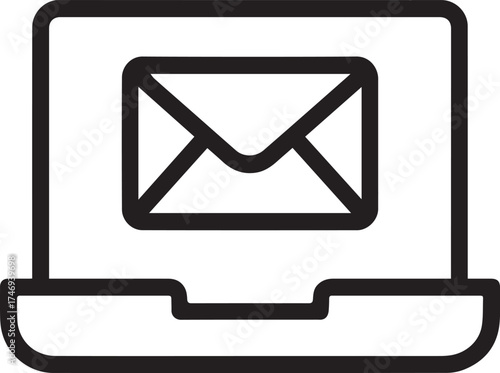 Inbox Email Line Icon