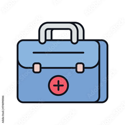 Nurse  icon with white background vector stock illustration