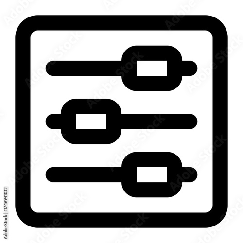 equalizer icon for illustration