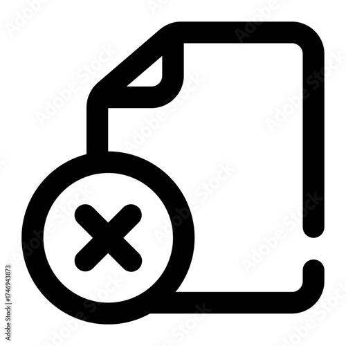 file delete icon for illustration