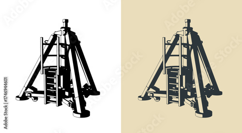 Aircraft tripod jack