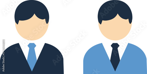 Two business professionals avatar icons