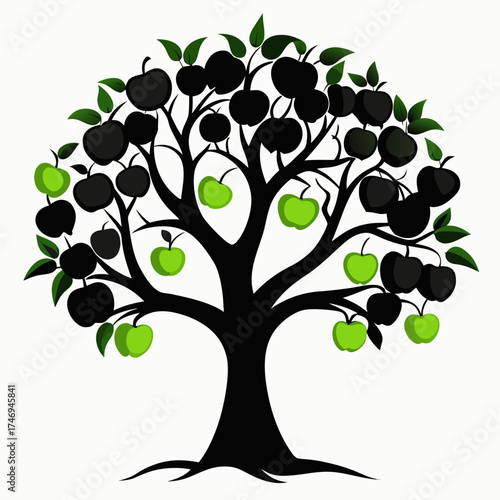 Apple Orchard Silhouette