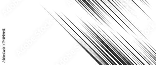 Vector style speed comic effect lines
