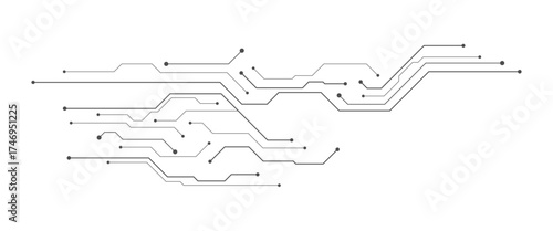 Vector futuristic internet network high tech circuit board diagram concept