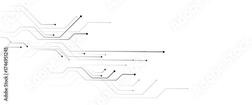 Vector futuristic internet network high tech circuit board diagram concept
