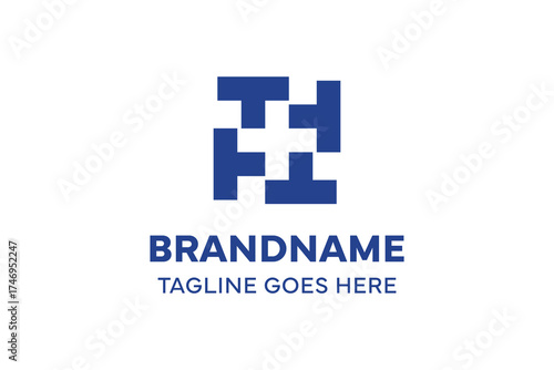 Letter TTTT Medical Cross Logo, symbolizing health, care, and professionalism