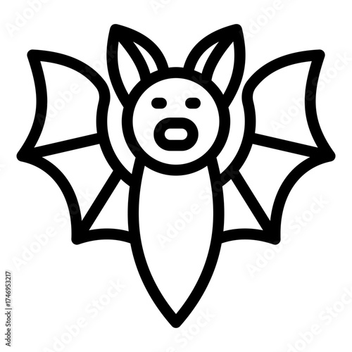 bat icon vector