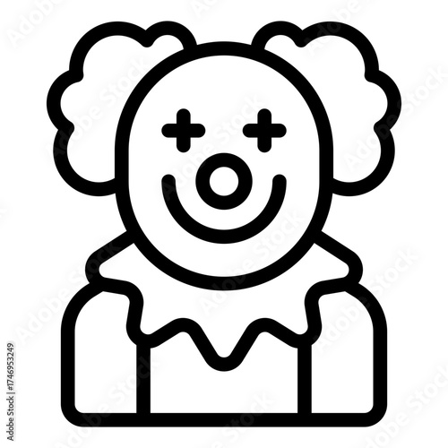 clown icon vector